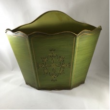 Southern Living at Home Tole Painted Green Caddy # 40865   132736791757